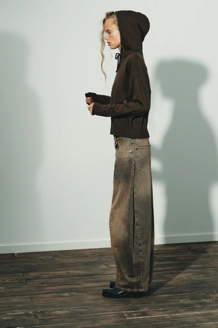 Трикотажная толстовка с капюшоном- Заказать в России