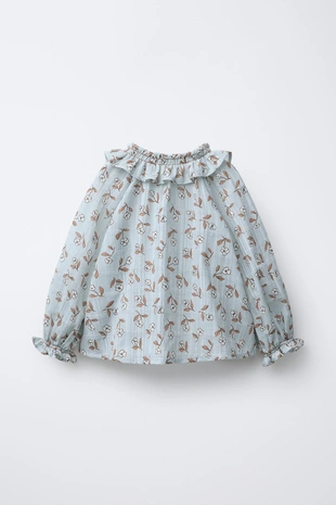 Блуза с цветочным принтом- Заказать в России