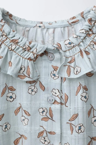 Блуза с цветочным принтом- Заказать в России