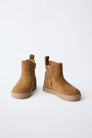 Beige | 7101/630/183 - Zara Кожаные ботинки