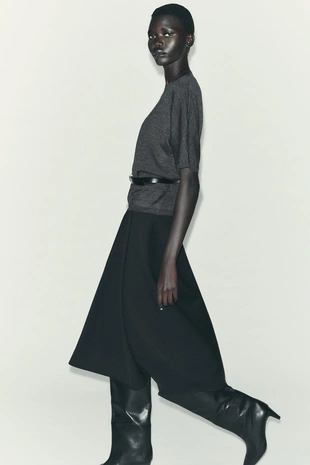 Юбка миди-клёш- Заказать в России