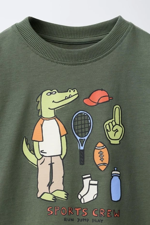 Футболка с анималистическим принтом- Заказать в России