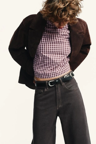 Джинсы TRF CURVE с высокой посадкой- Заказать в России