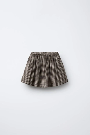Купить Zara Мягкая юбка в клетку виши
