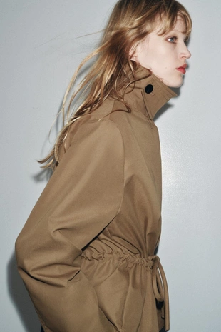 Короткая парка ZW COLLECTION с регулируемой талией- Заказать в России