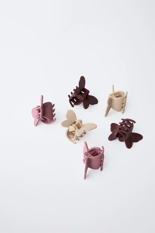 Набор «коробочка с заколками-бабочками и резинками для волос»- Заказать в России