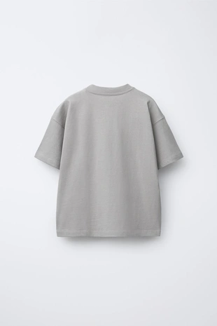 Купить Zara Однотонная футболка MEDIUM WEIGHT