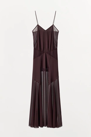 Длинное комбинированное платье- Заказать в России