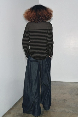 Футболка в полоску с длинными рукавами- Заказать в России