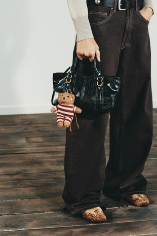 Брелок-подвеска в виде медвежонка в полоску- Заказать в России