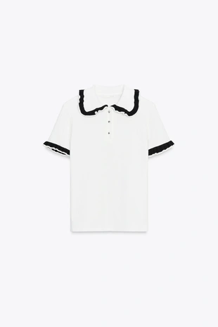 Футболка поло со стразами- Заказать в России