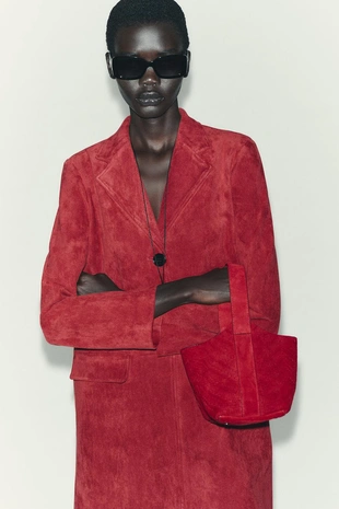 Пальто из искусственной замши- Заказать в России