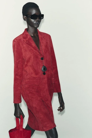 Пальто из искусственной замши- Заказать в России