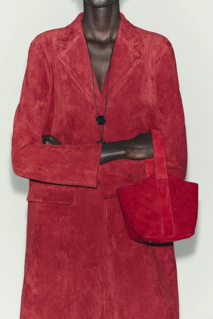 Пальто из искусственной замши- Заказать в России