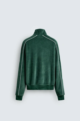 Велюровая толстовка на молнии- Заказать в России