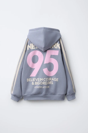 Худи с капюшоном и полосками- Заказать в России