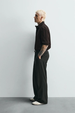 Жаккардовая рубашка в полоску лимитированная серия- Заказать в России