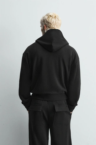 Укороченная толстовка с капюшоном- Заказать в России