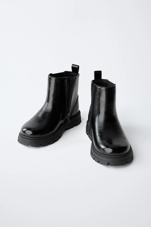 Black | 6129/630/800 - Zara Ботинки с эластичной вставкой