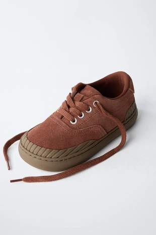 Brick | 7421/630/701 - Zara ZARA TIMELESS - кожаные кроссовки