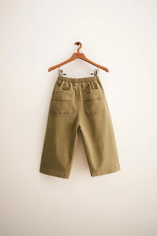 ZARA TIMELESS — брюки BAGGY SOFT TOUCH с контрастной отделкой