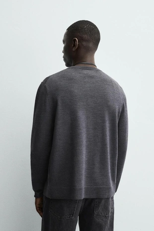 Кардиган классического кроя с шерстью- Заказать в России