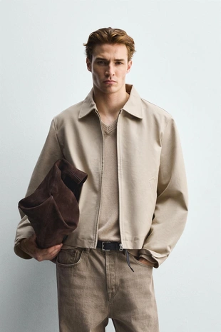 Куртка свободного кроя на молнии- Заказать в России