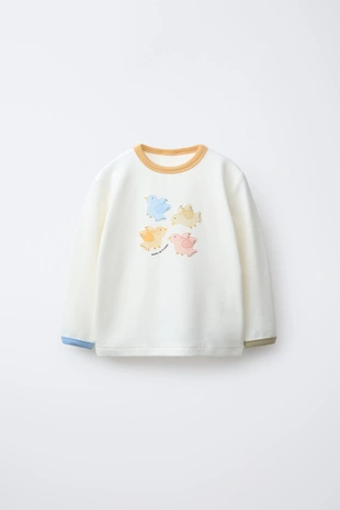 Купить Zara 2-6 лет/ пижама с принтом «птички»