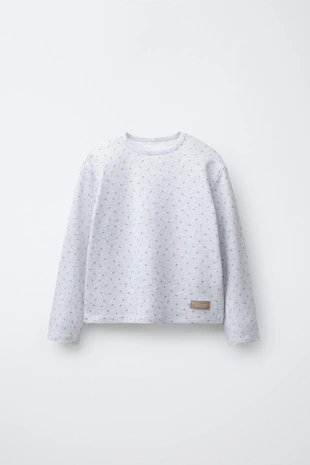 Купить Zara 2-6 лет/вафельная пижама с цветочным принтом