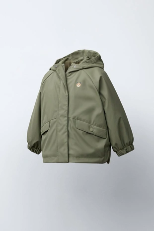 Купить Zara Прорезиненный дождевик WATER RESISTANT с флисовой подкладкой