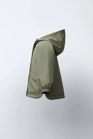 Khaki | 0874/581/505 - Zara Прорезиненный дождевик WATER RESISTANT с флисовой подкладкой