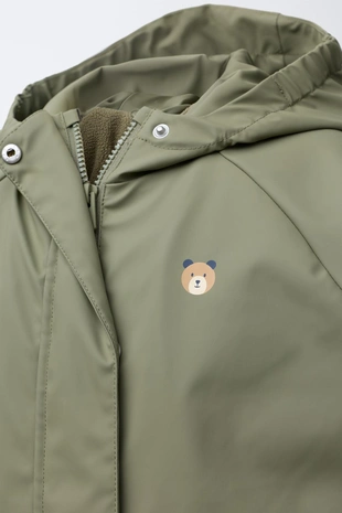 Прорезиненный дождевик WATER RESISTANT с флисовой подкладкой- Заказать в России