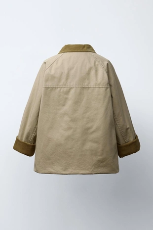 Тренч с вельветовым воротником- Заказать в России