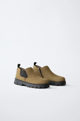 Купить Zara Кожаные полуботинки