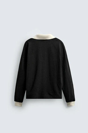 Толстовка-поло из хлопка и конопли- Заказать в России