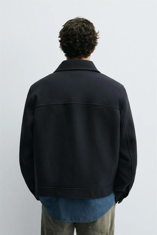 Куртка из ткани с застежкой-молнией- Заказать в России