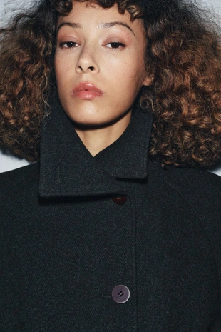 Короткий тренч с шерстью — ZW COLLECTION- Заказать в России