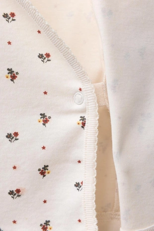 Комплект футболка и ползунки с цветочным принтом- Заказать в России