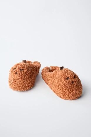 Домашние тапочки из искусственной овчины с тыквой- Заказать в России