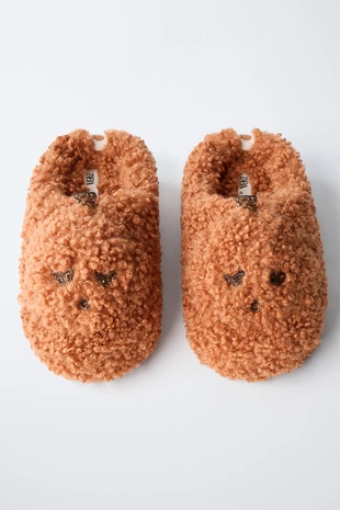 Домашние тапочки из искусственной овчины с тыквой- Заказать в России