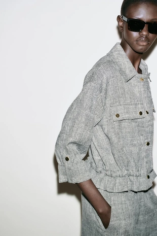 Пестрая куртка сафари- Заказать в России