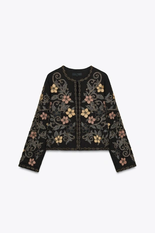 Куртка ZW COLLECTION с вышивкой- Заказать в России