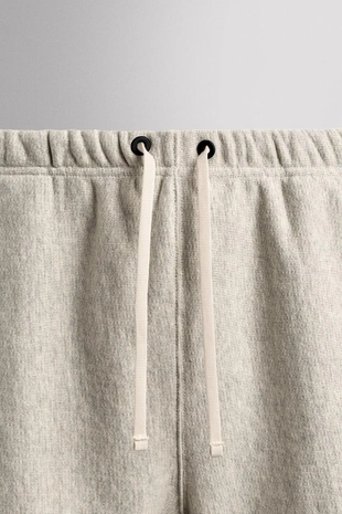 Grey marl | 4231/307/803 - Zara Хлопковые шорты-джоггеры