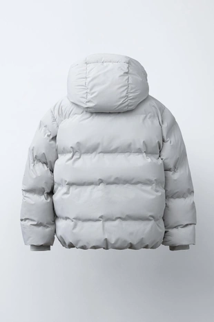 Стеганый пальто с нашивкой WATER REPELLENT- Заказать в России