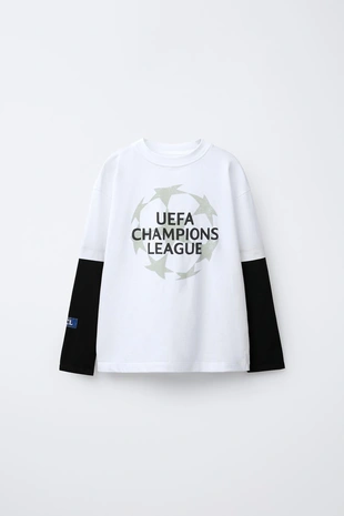 Футболка с двойными рукавами UEFA CHAMPIONS LEAGUE ®- Заказать в России