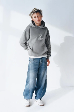 Grey | 1443/740/802 - Zara Худи с капюшоном UEFA CHAMPIONS LEAGUE ®