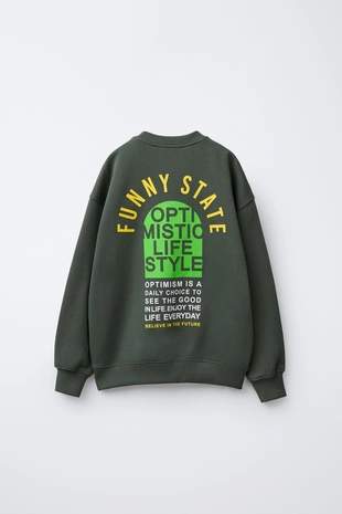 Толстовка с принтом- Заказать в России