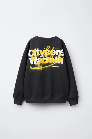 Купить Zara Толстовка с граффити-принтом