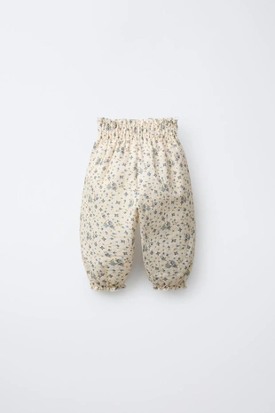 Купить Zara Брюки с цветочным текстурным рисунком