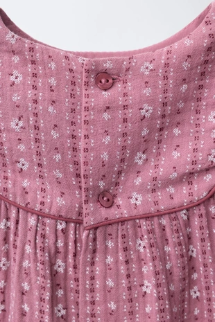 Dark pink | 6467/568/664 - Zara Платье и трусики с цветочным рисунком